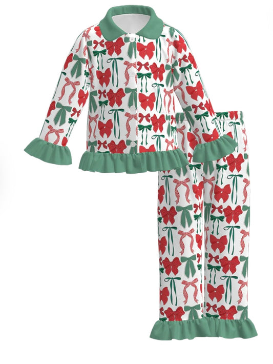 Christmas Bow Pajamas