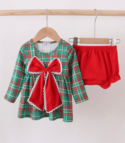 Lace Bow Bummie Set
