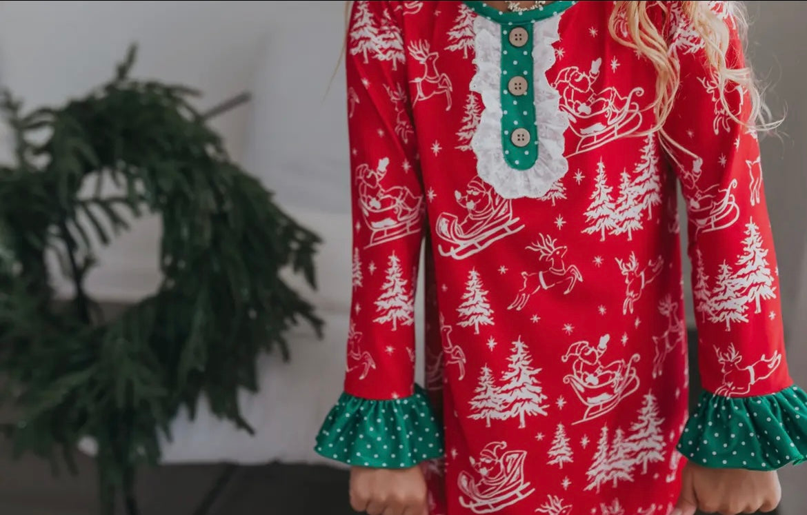 Santa’s Sled Night Gown