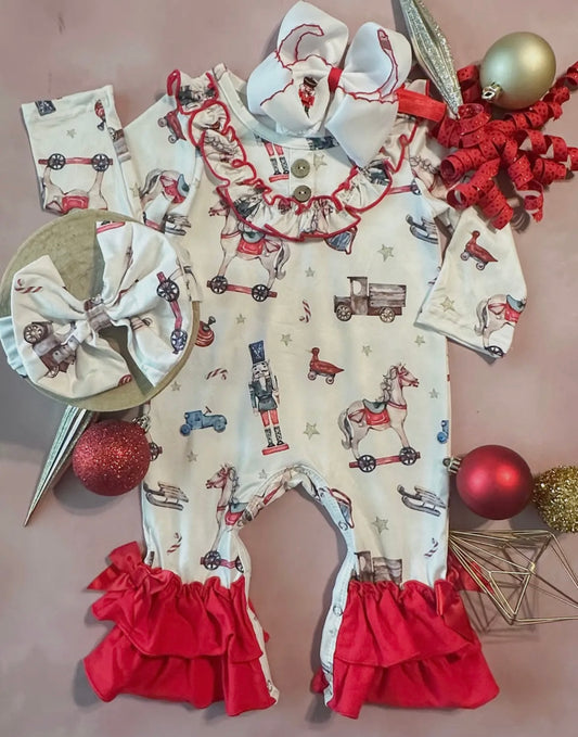 Vintage Christmas Romper