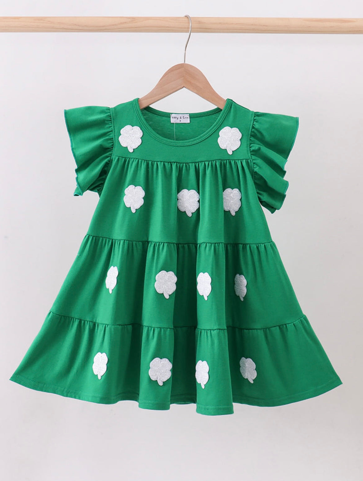 Green Clover Sequin Dress