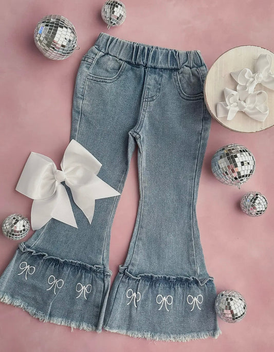 Bow Trim Bell Bottoms