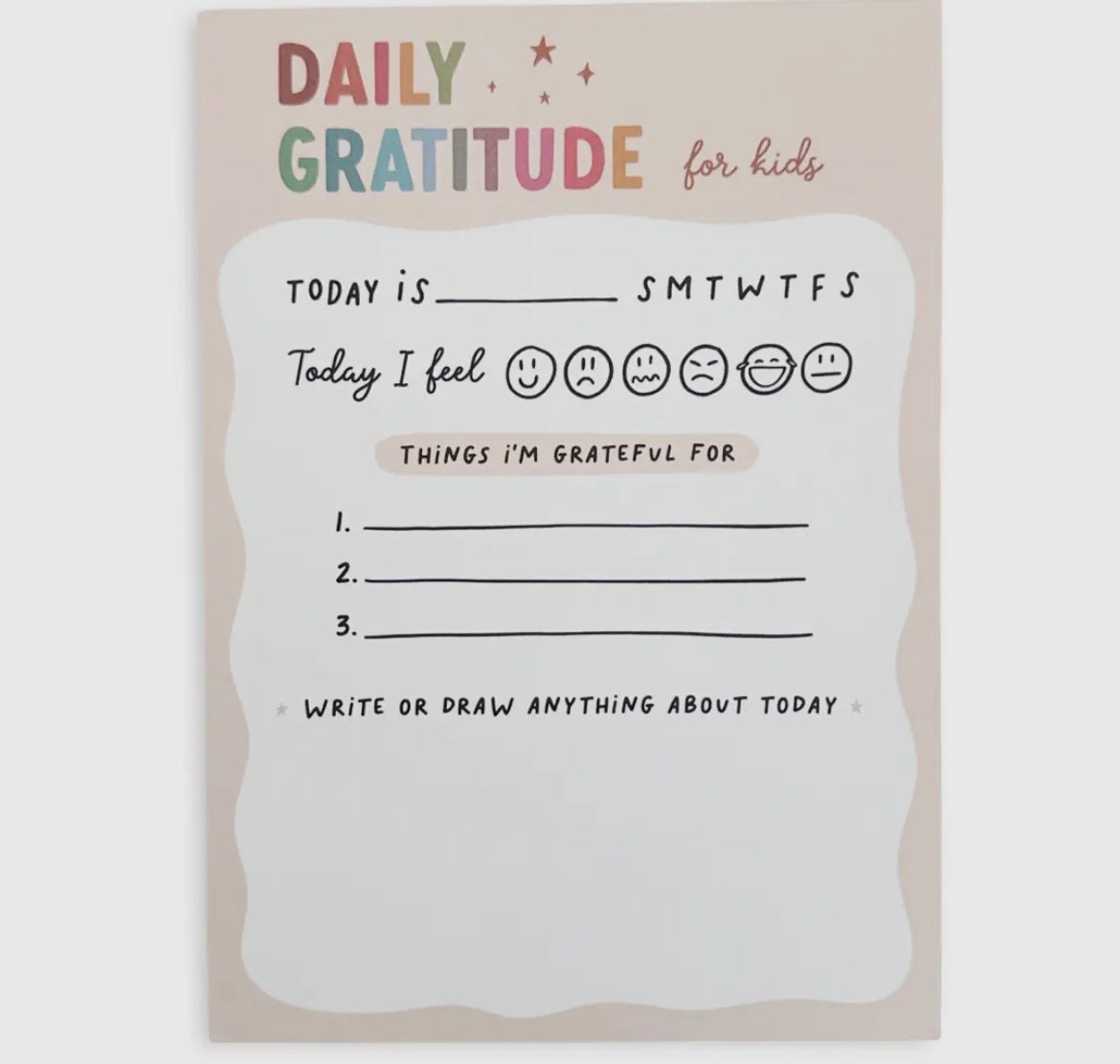 Daily Gratitude Notepad