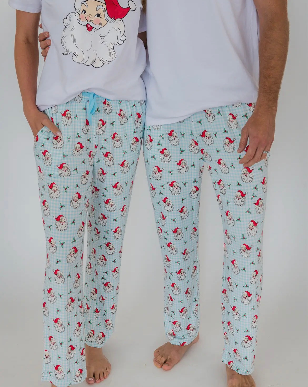 Blue Bamboo Christmas Lounge Pants