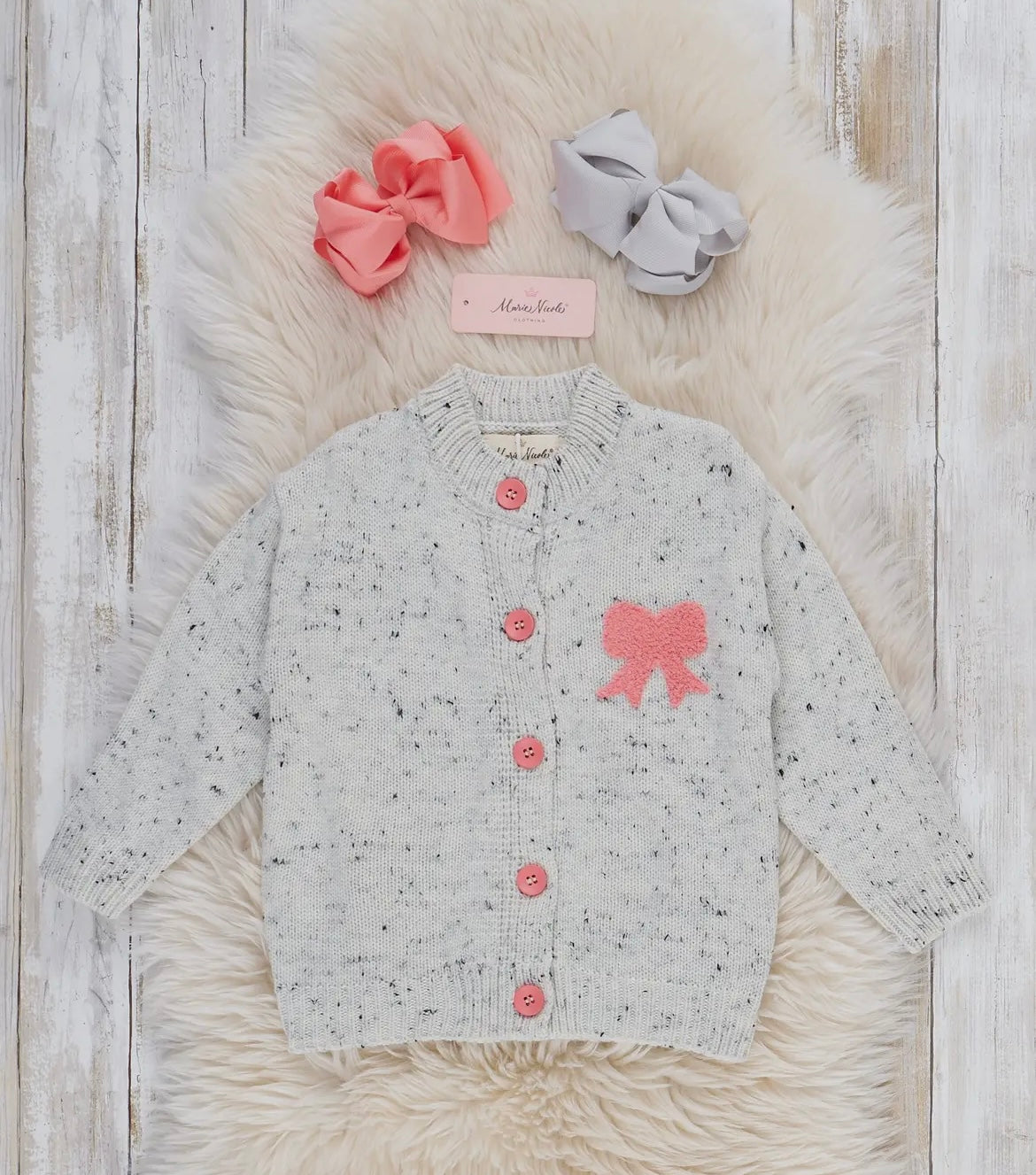 Speckled Bow Sweater
