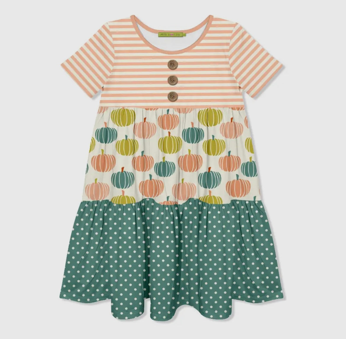 Pumpkin Stripe Dress