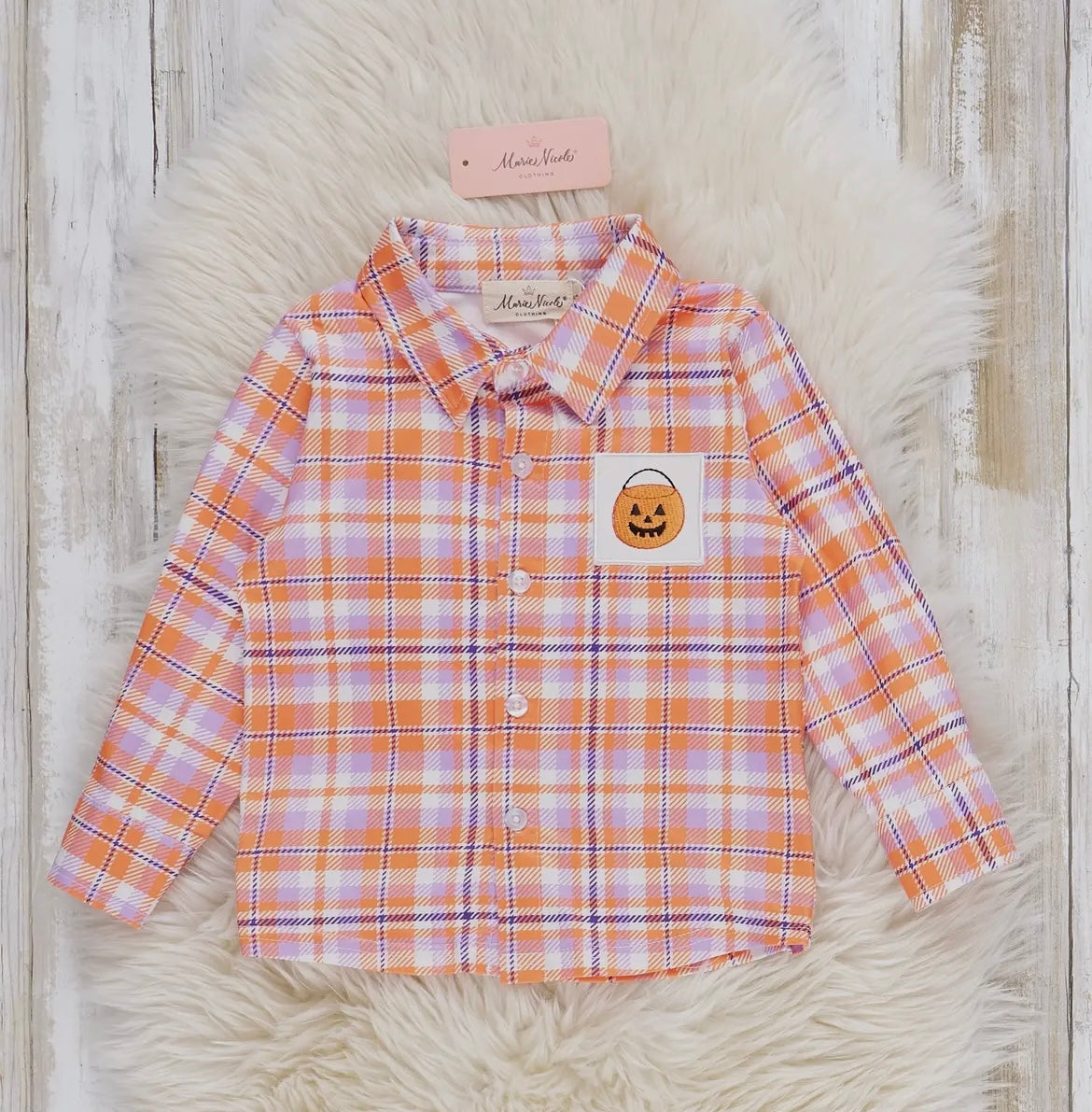 Plaid Pumpkin Top