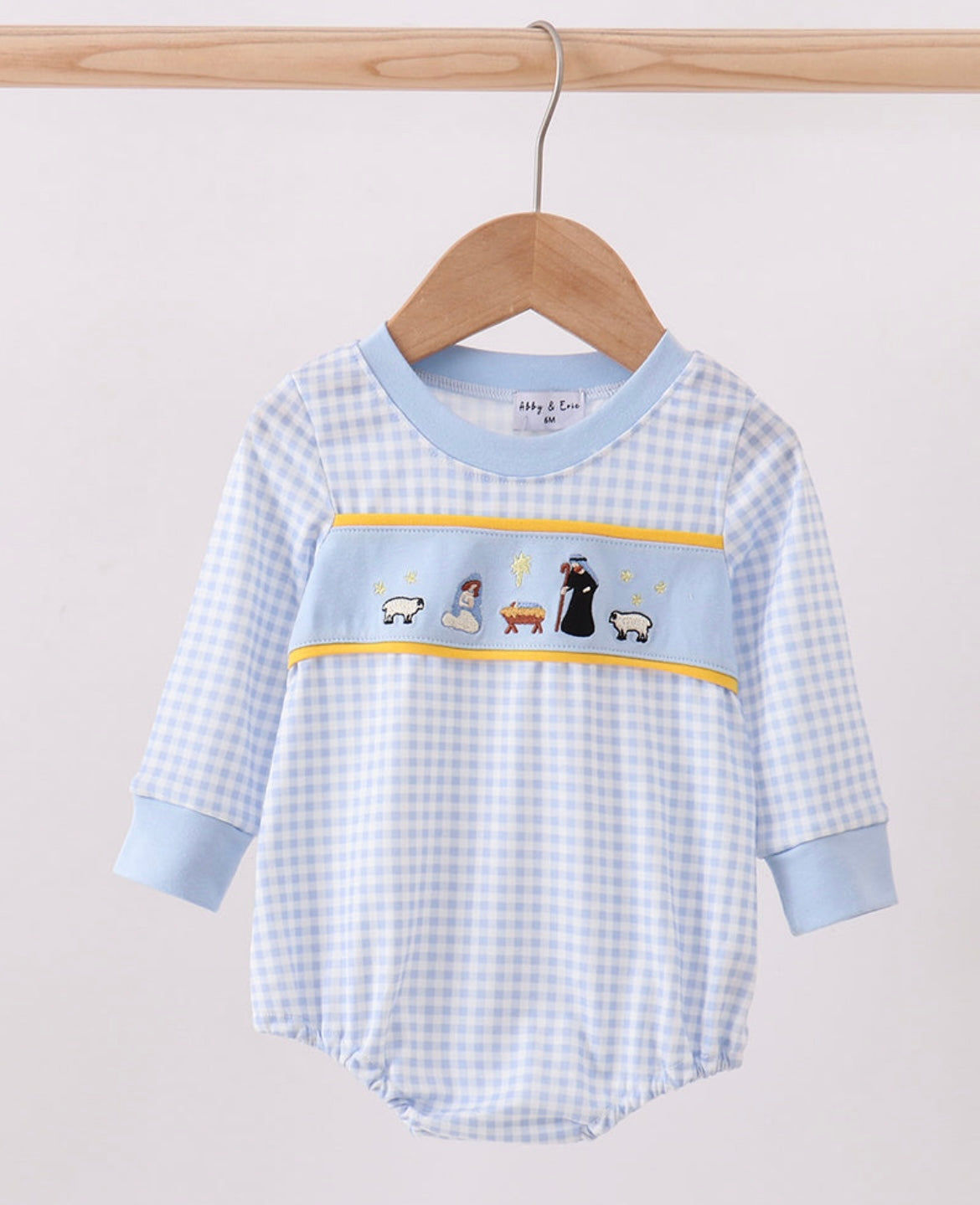 Nativity Embroidery Onesie