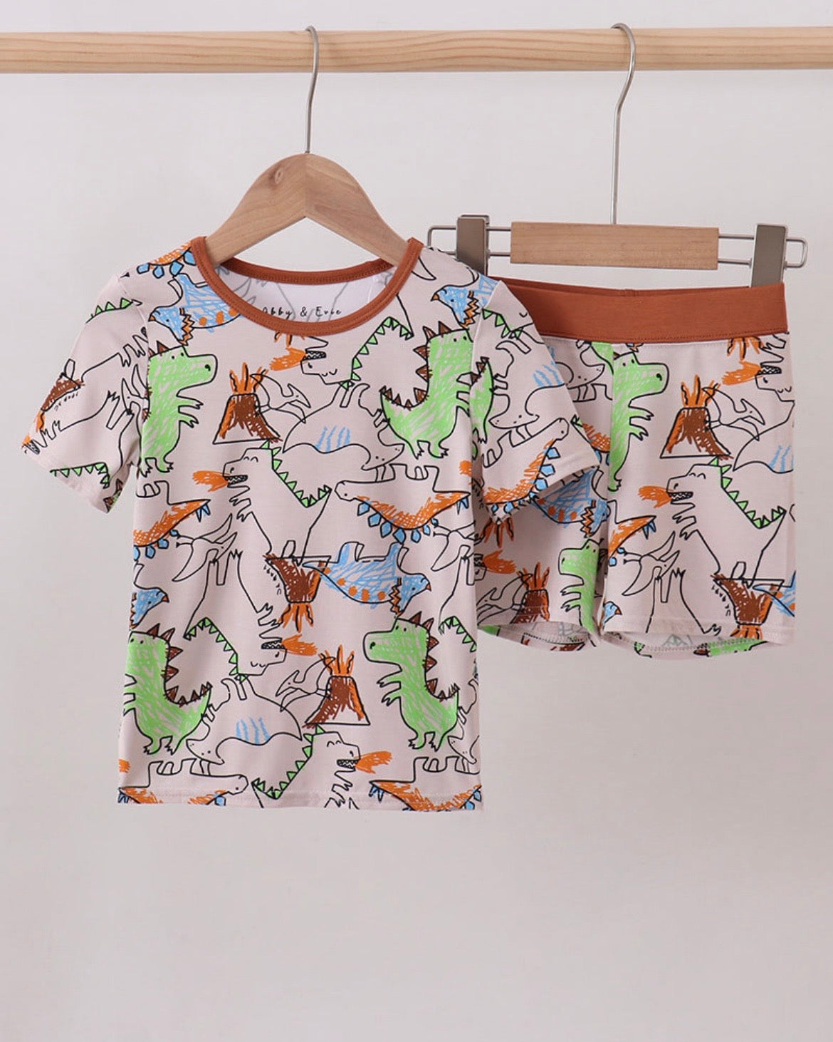 Dino Bamboo PJ Set