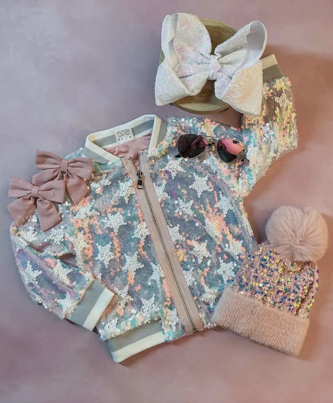 Sequin Bomber Jacket