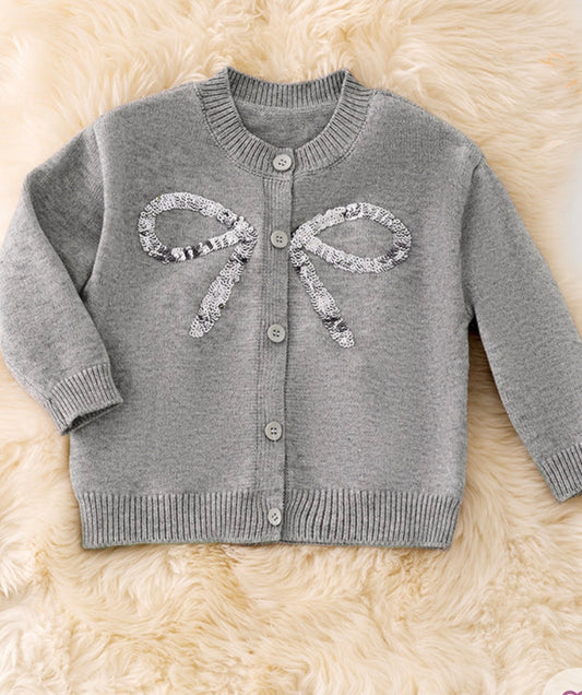 Bow Sequin Sweater