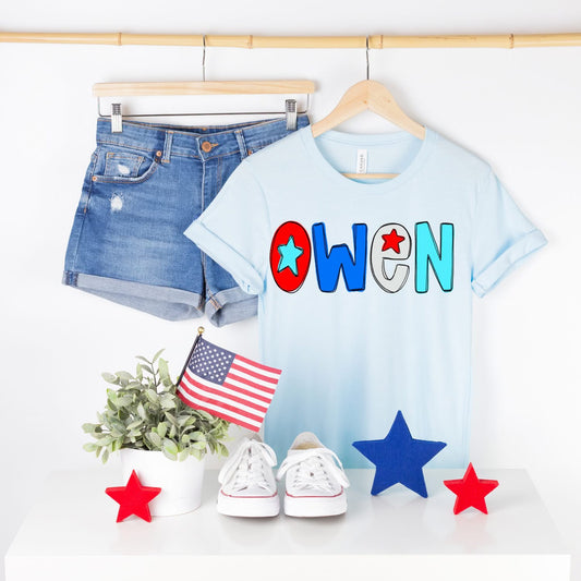 Personalized USA Name Tee