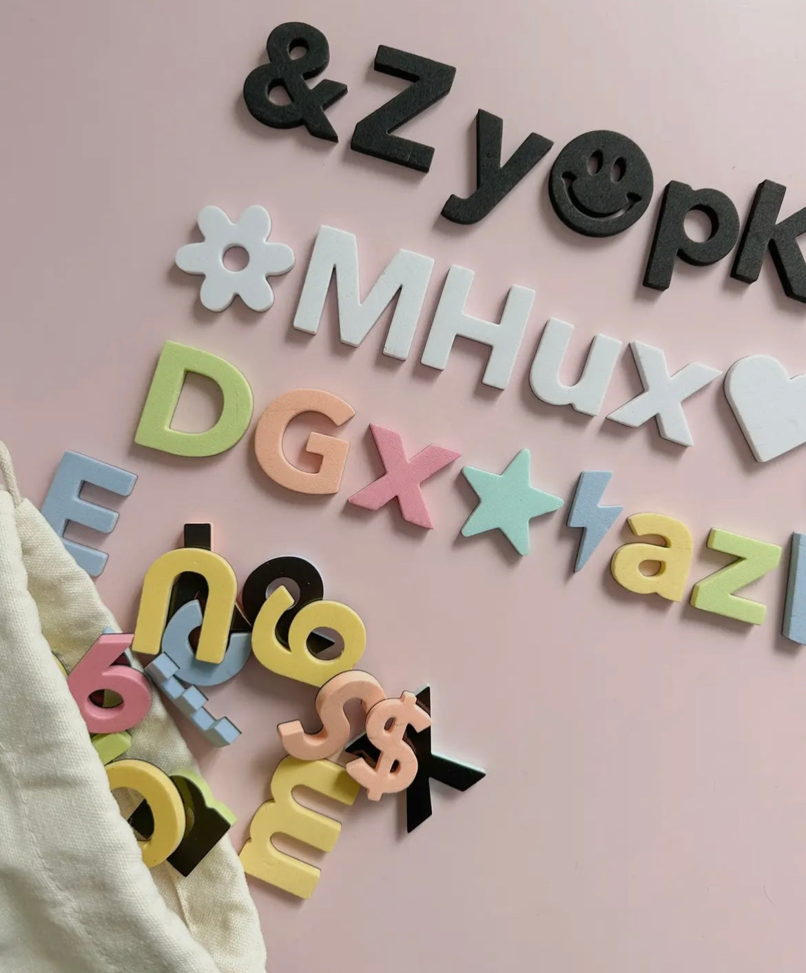 Soft Foam Magnetic Letters & Symbols - 150pcs