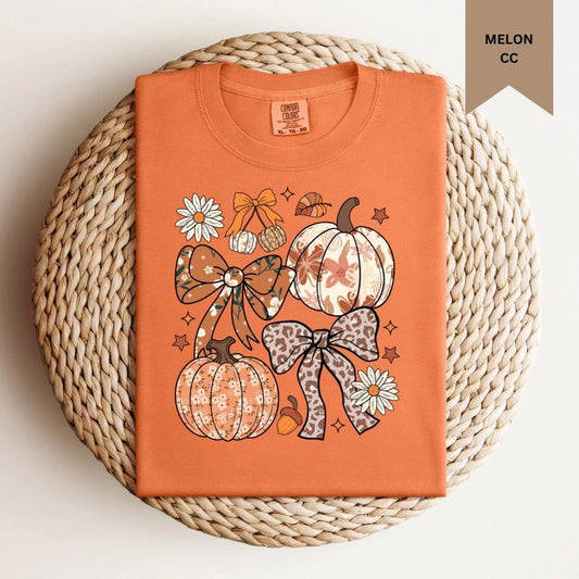Pumpkin & Bows Tee