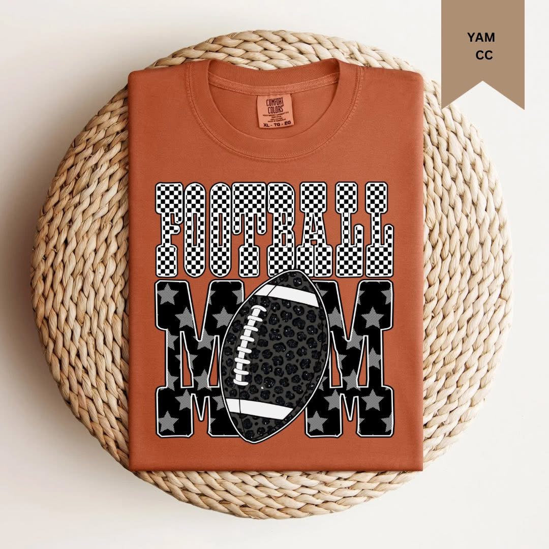 Football Mom Tee - Comfort Colors
