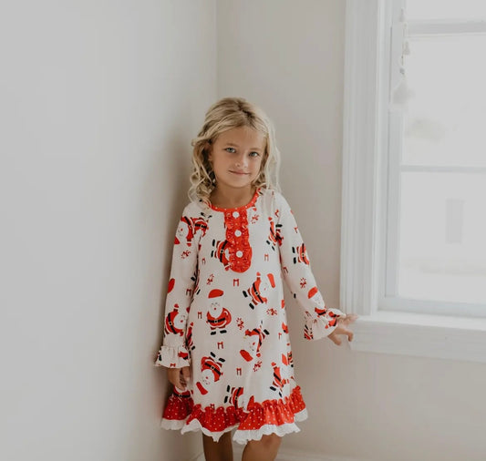 Red Santa Night Gown