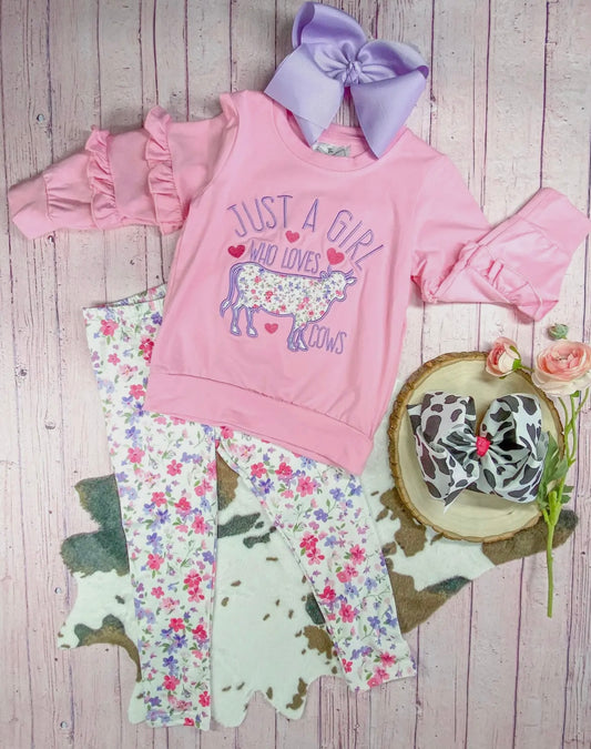 Girl & Cow Set