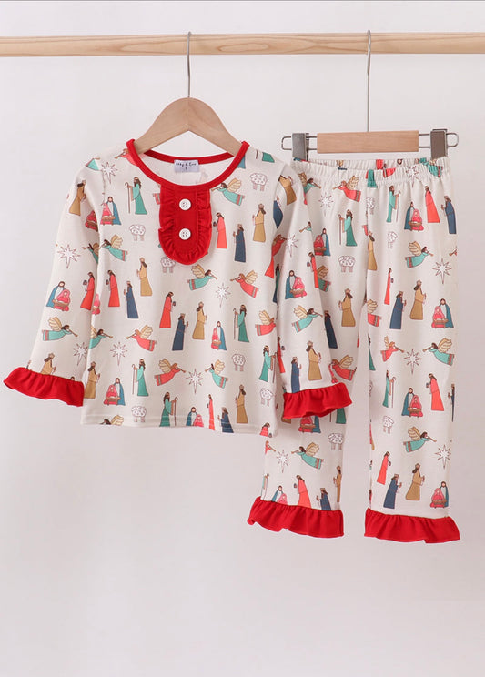 Nativity Ruffle Pjs