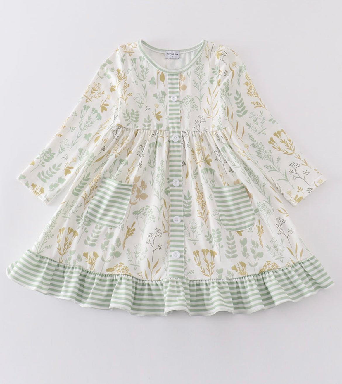 Green Botanical Dress