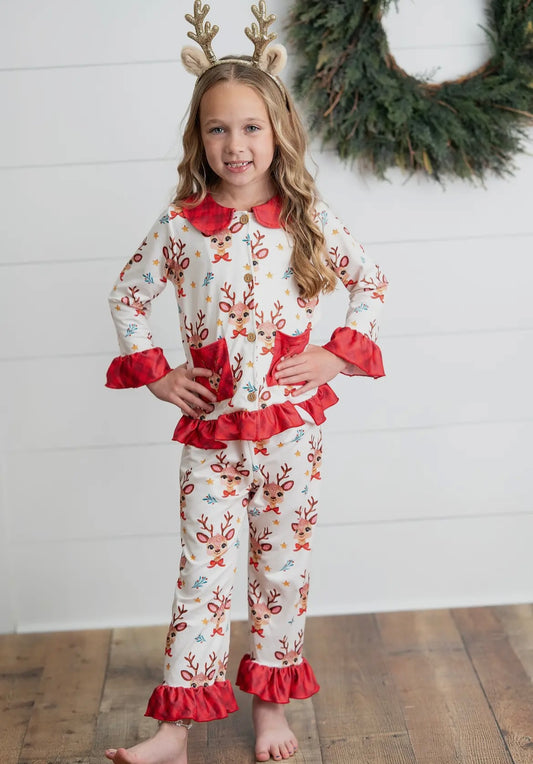 Reindeer Ruffle Pjs