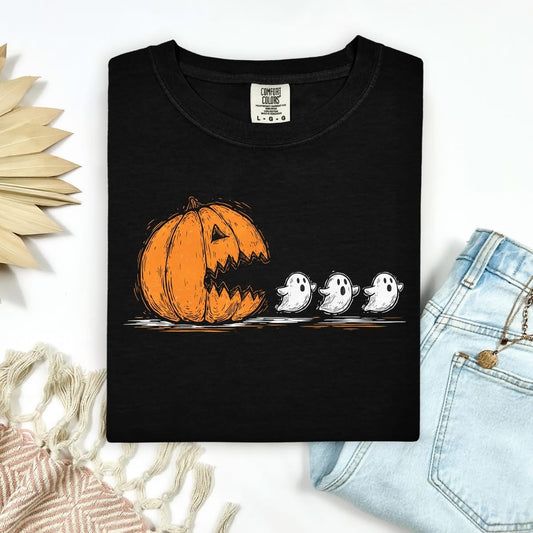 Pumpkin Pac-Man Tee