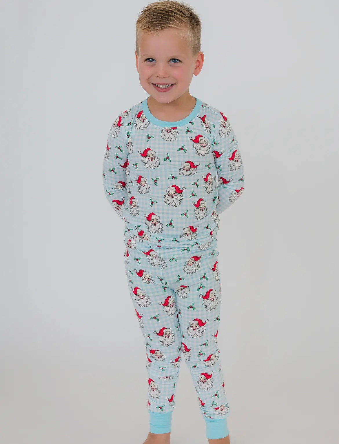 Christmas Check Bamboo Matching Pjs