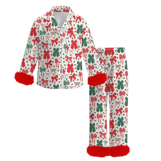 Christmas Bow Pajamas