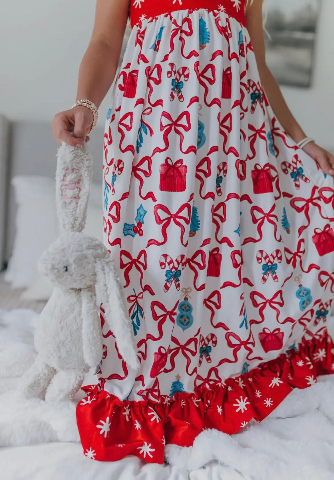 Christmas Bow Night Gown