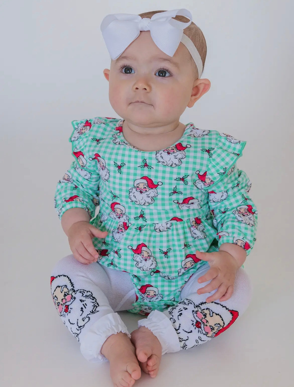 Green Santa Matching Clothes