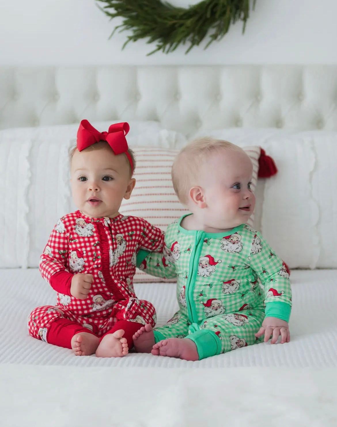 Green Santa Matching Clothes