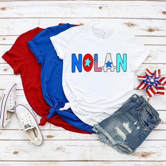 Personalized USA Name Tee