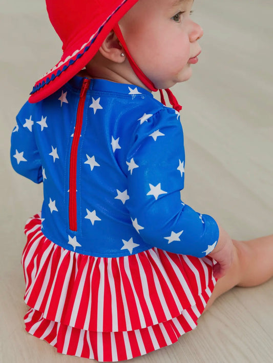 Stars & Stripes Rash Guard Baby Swim
