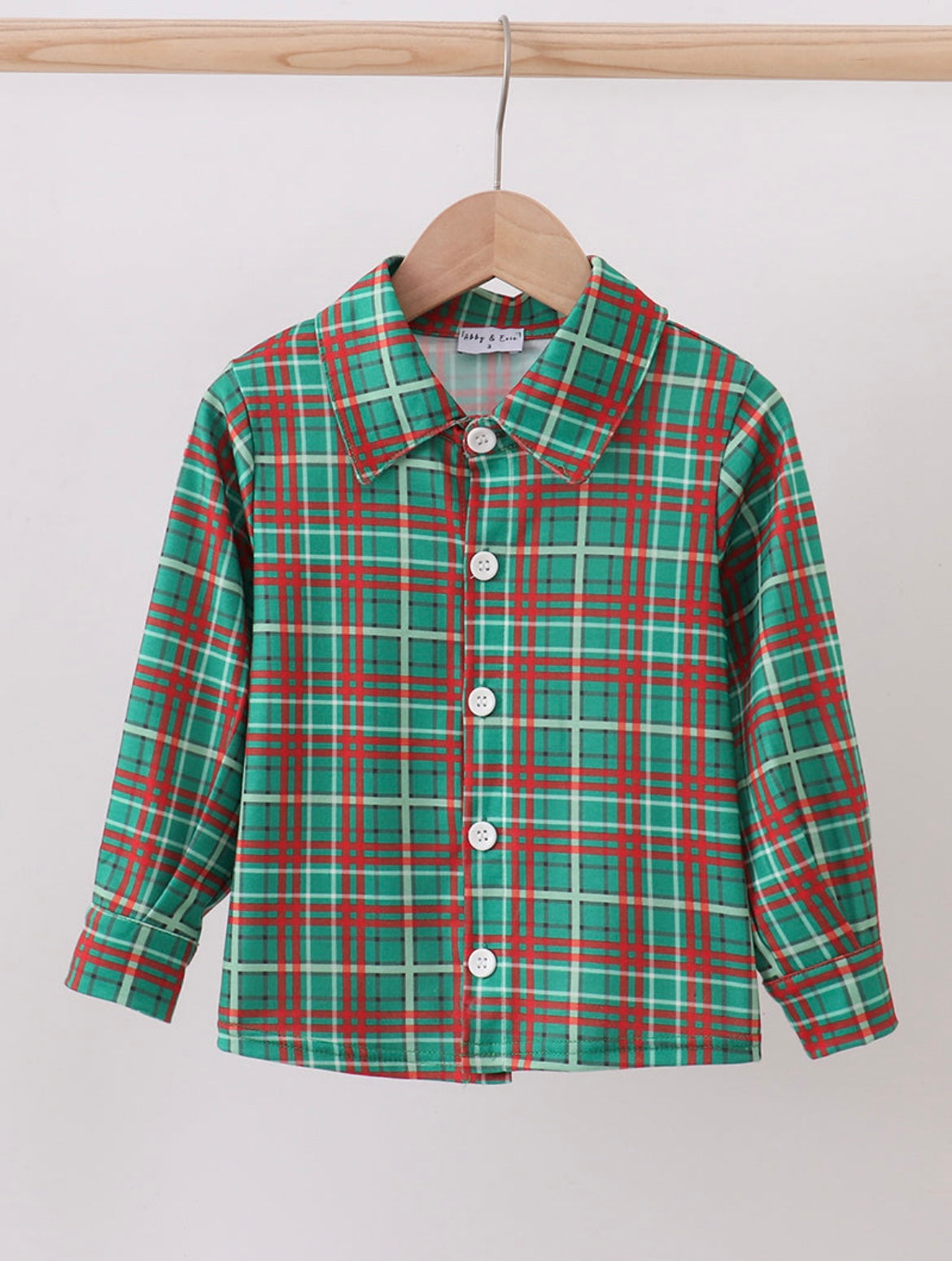 Plaid Christmas Top