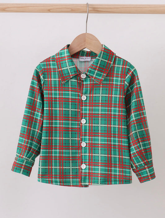 Plaid Christmas Top