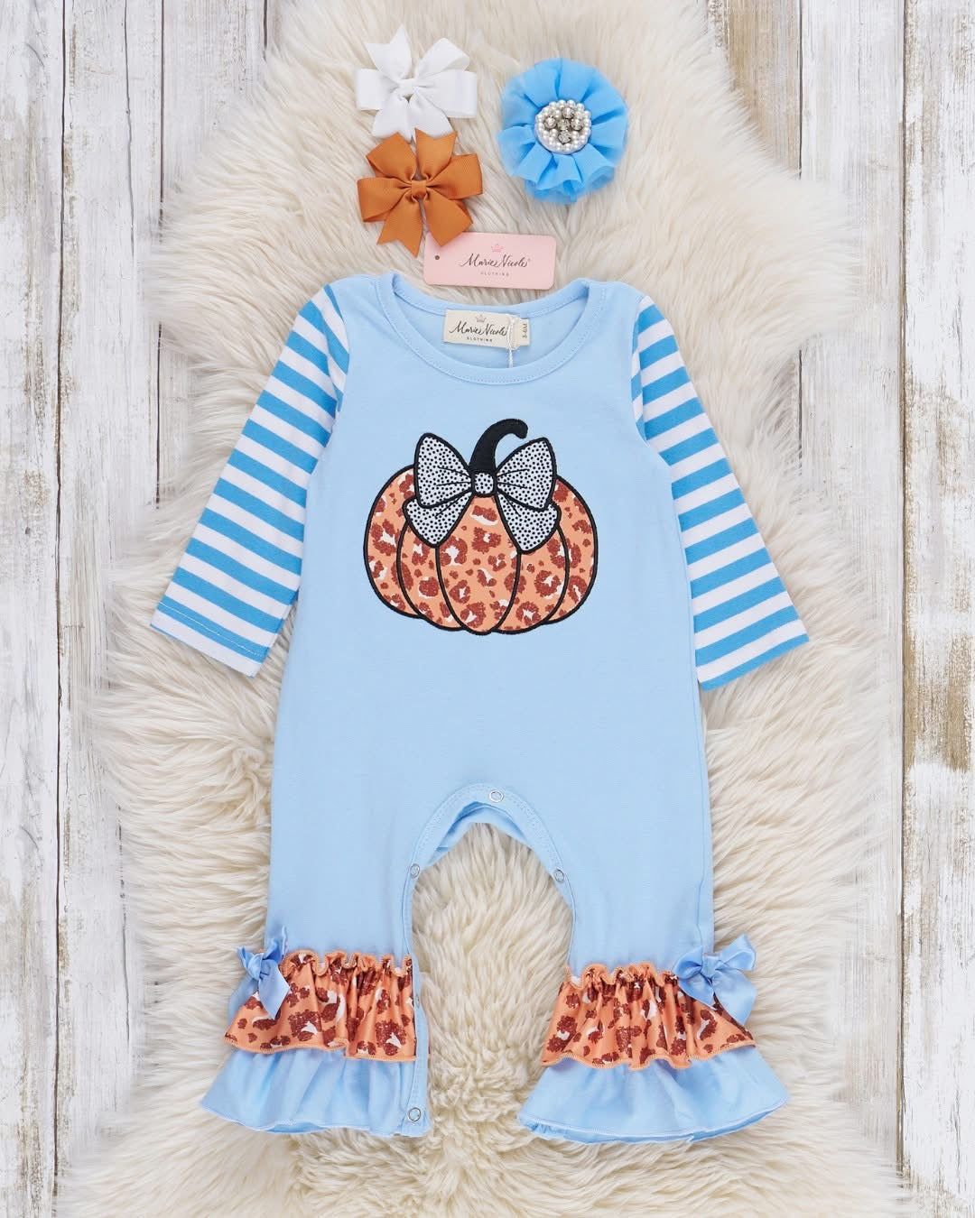 Cheetah Pumpkin Romper