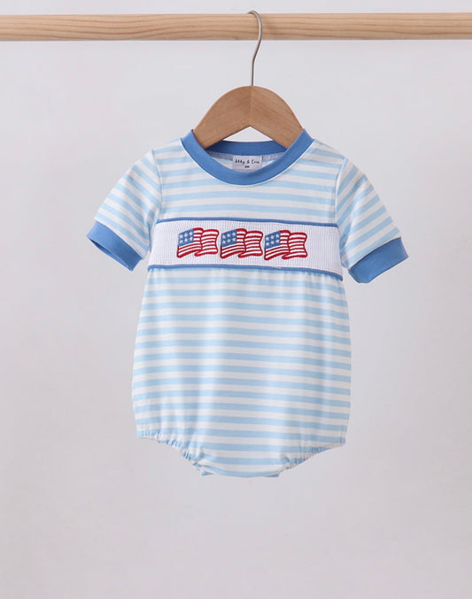Blue Flag Embroidery Bubble