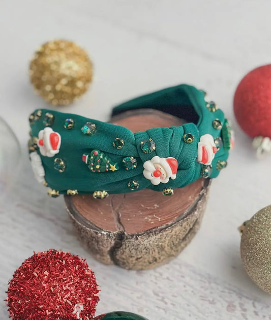 Green Santa Headband