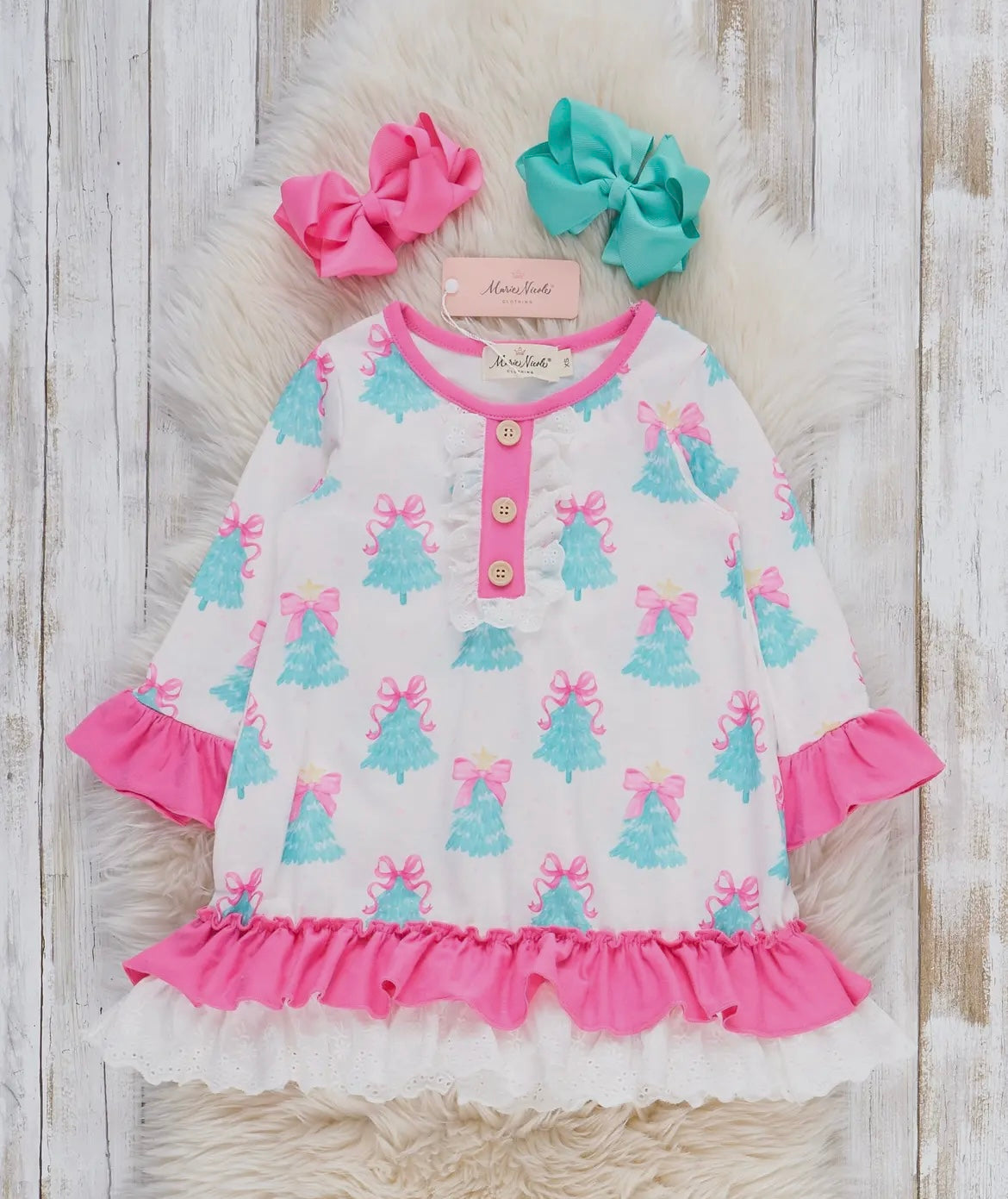 Pink Christmas Nightgown