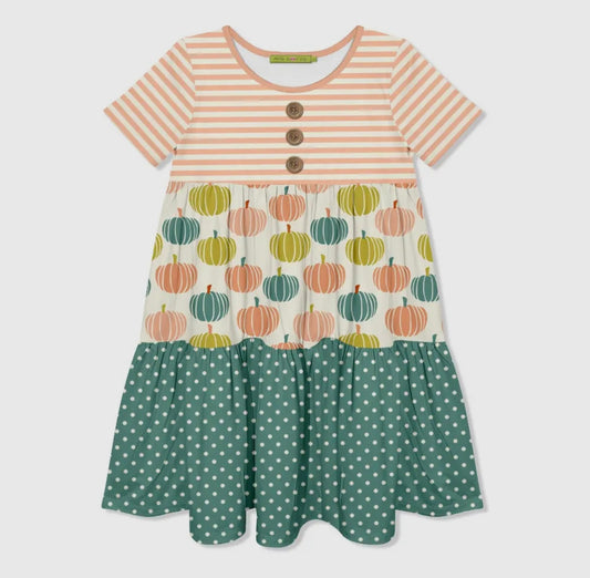 Pumpkin Stripe Dress