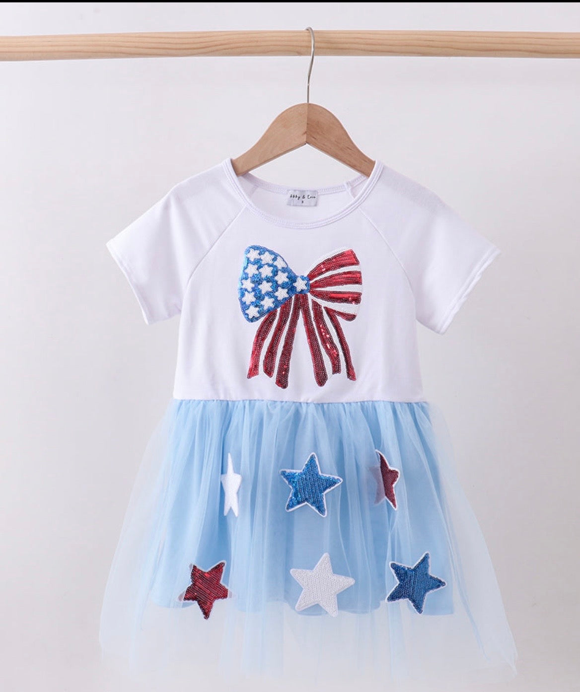Blue Star Sequin Tulle Dress
