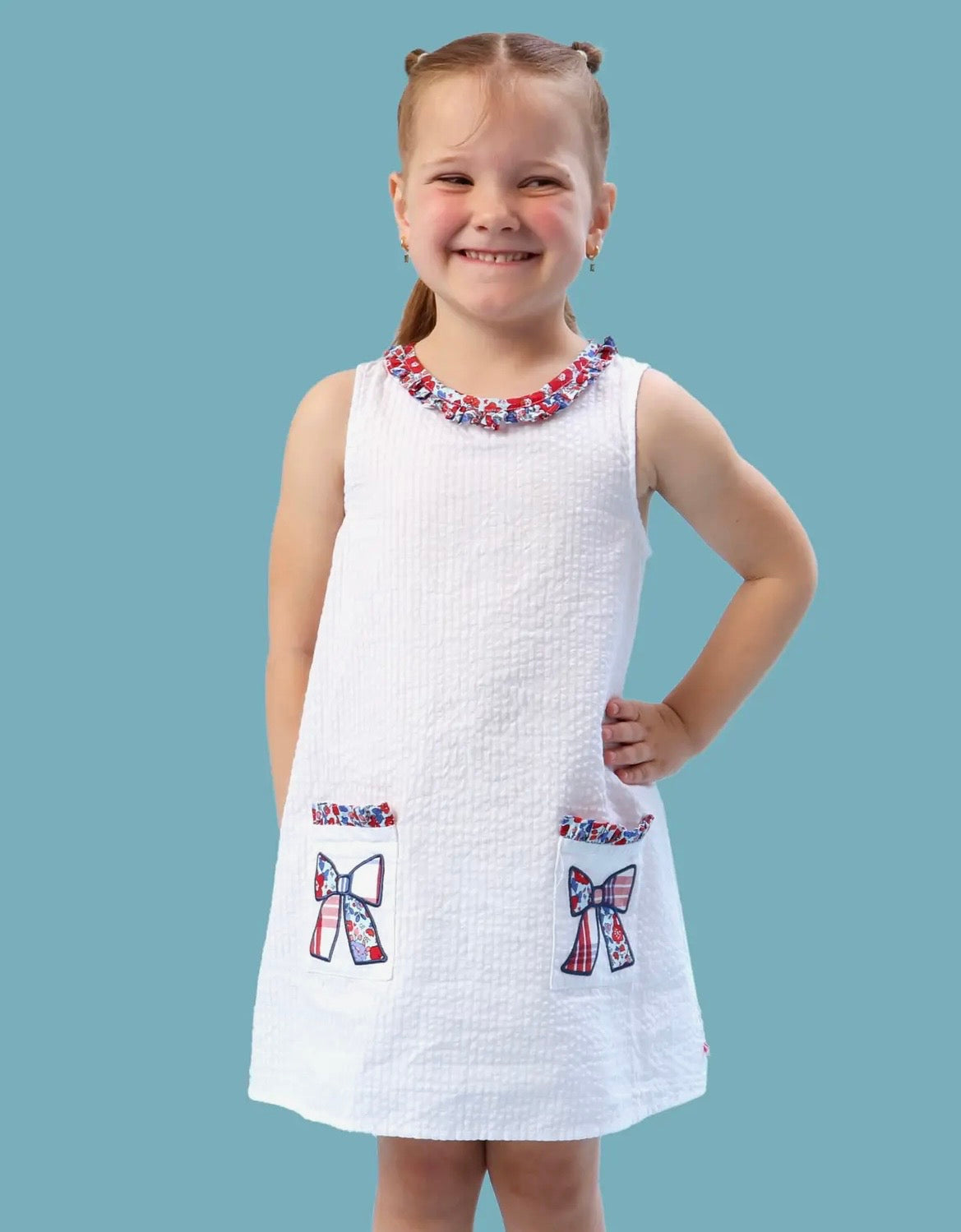Seersucker USA Bow Dress