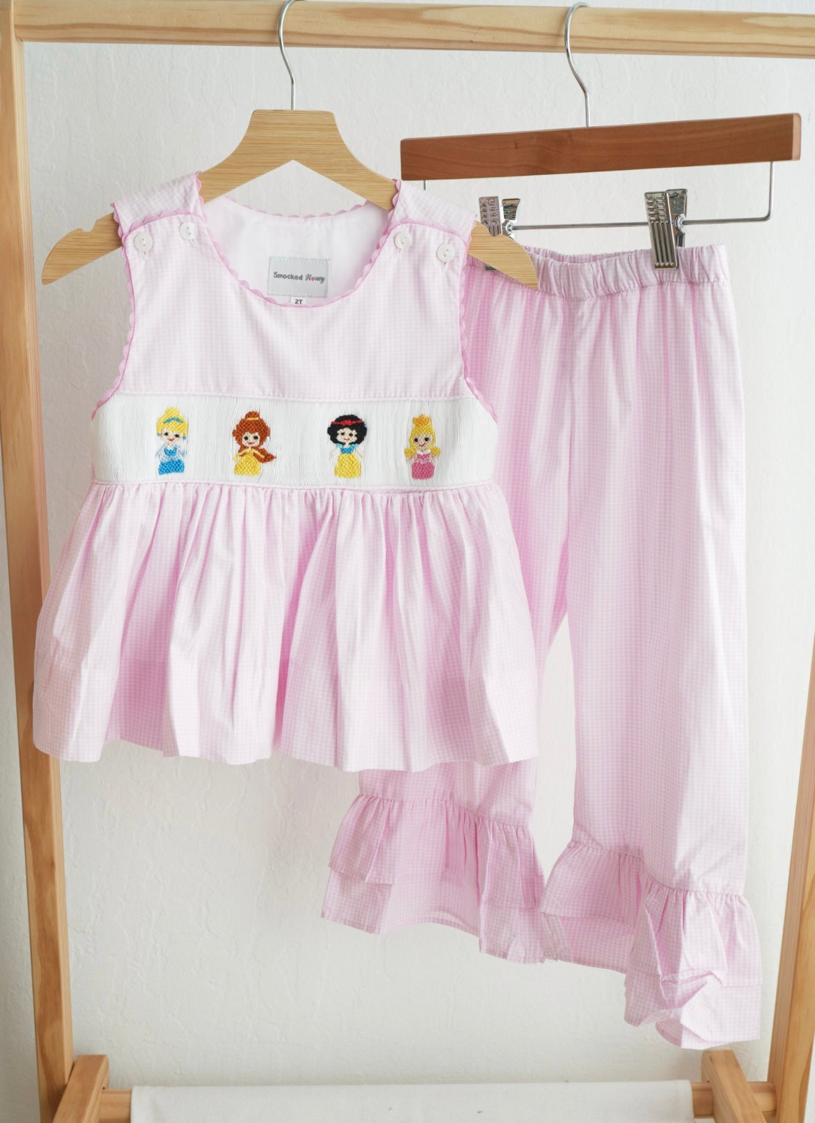 Hand Smocked Ruffle Princess Set