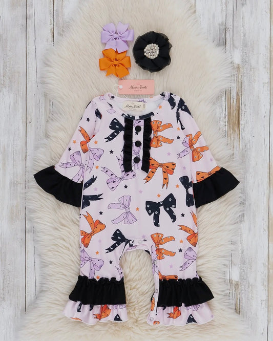 Halloween Bow Romper