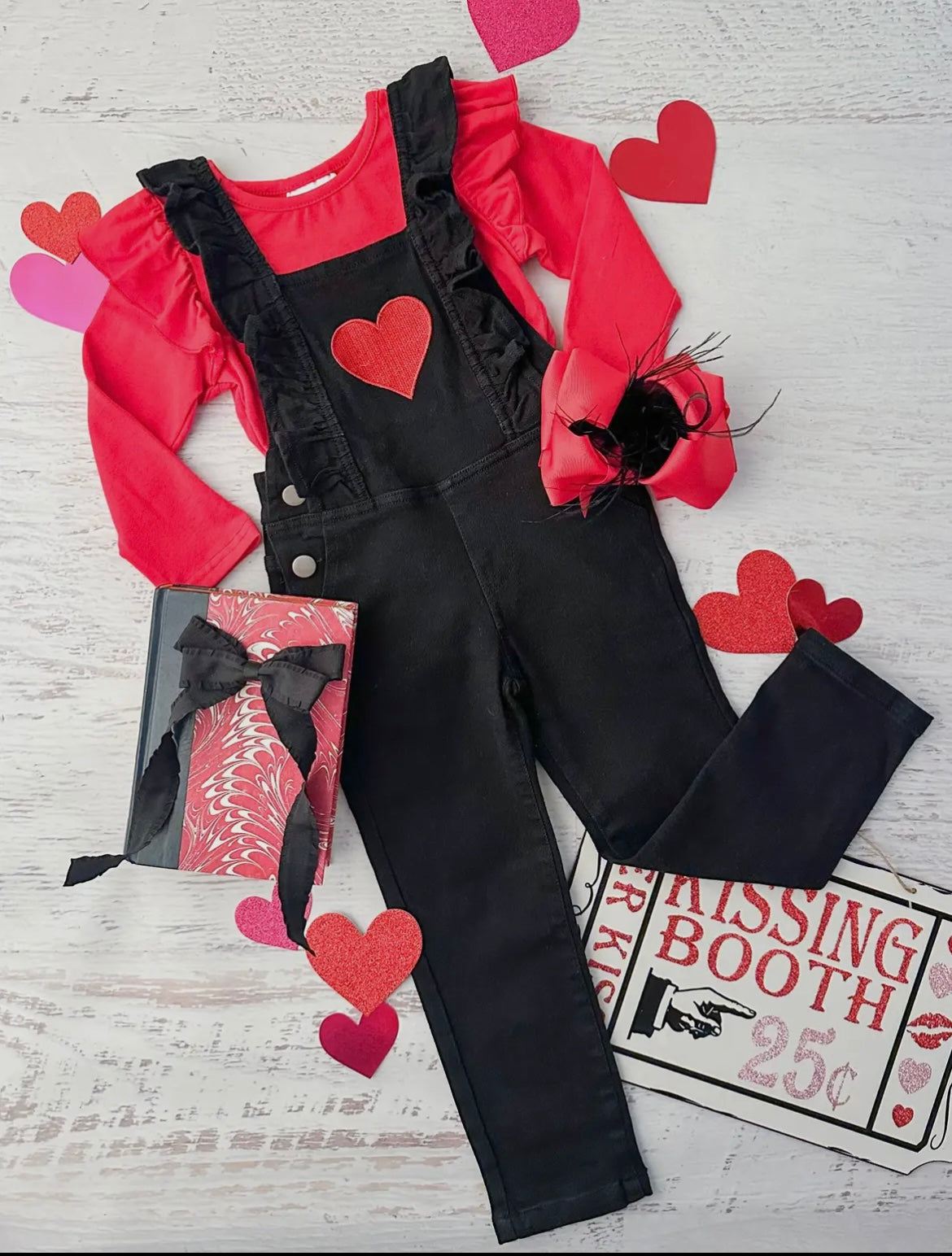 Valentine Overalls + Top