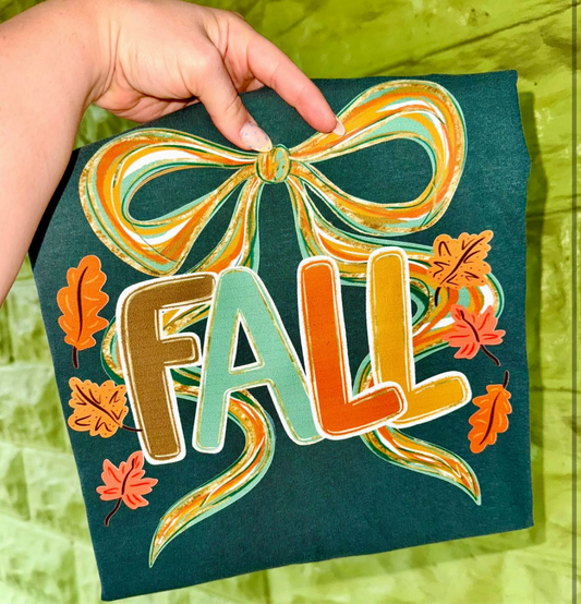 Fall Bow Tee - Comfort Colors