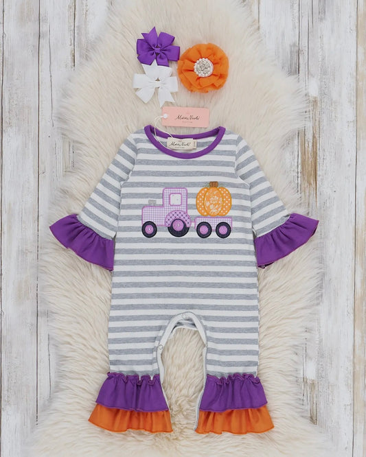 Fall Train Romper