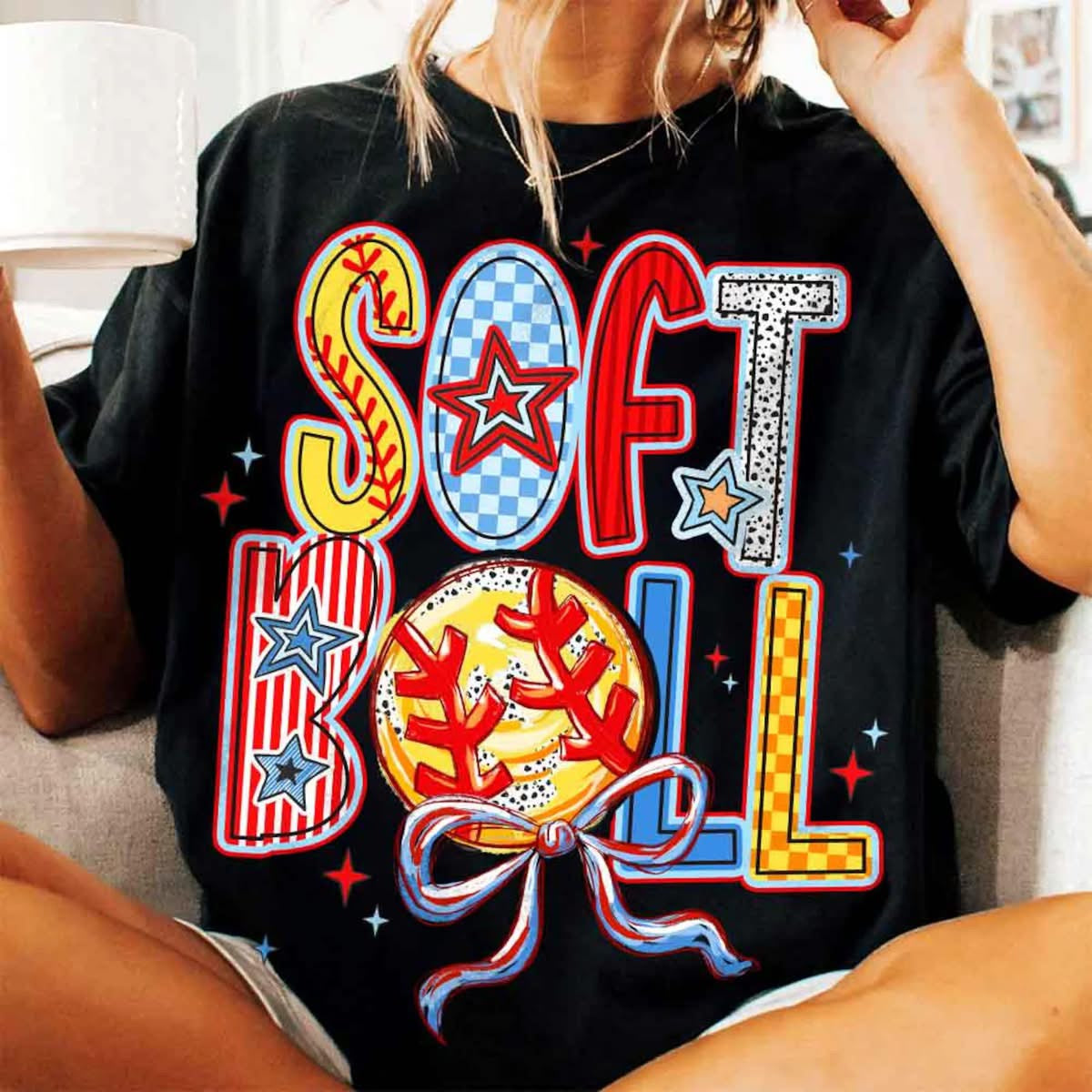 Softball Fun Letter Tee