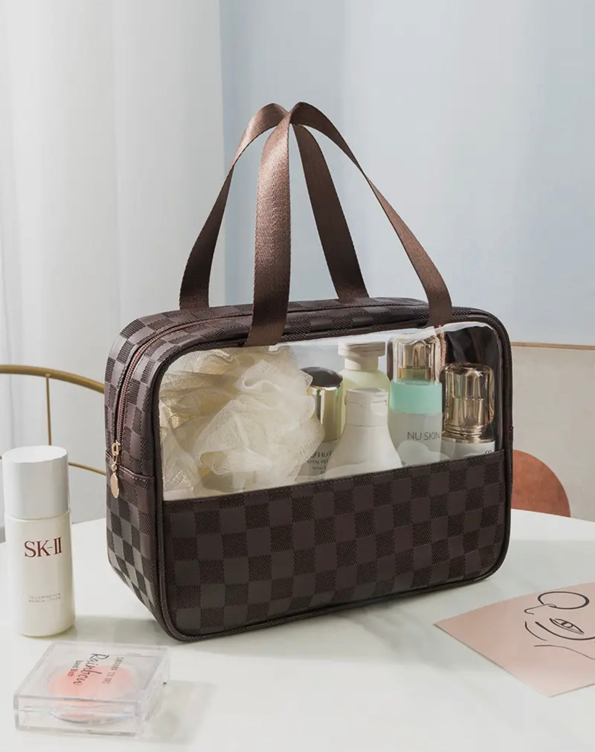 Checkered Travel Bag