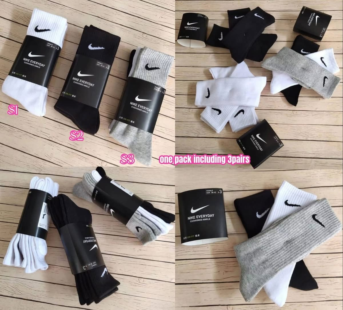Nike Socks 3pc