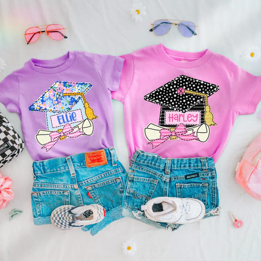 Personalized Grad Cap Tee